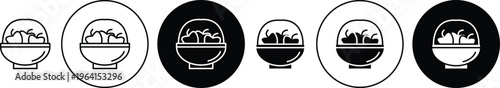 Fruit basket icon. flat illustration of vector icon for web UI UX