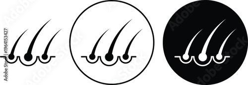 Hair icon. flat illustration of vector icon for web UI UX