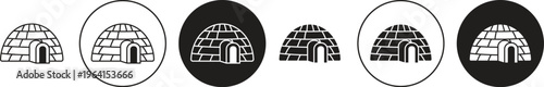 Igloo icon. flat illustration of vector icon for web UI UX