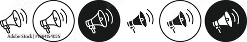 Loudspeaker icon. flat illustration of vector icon for web UI UX