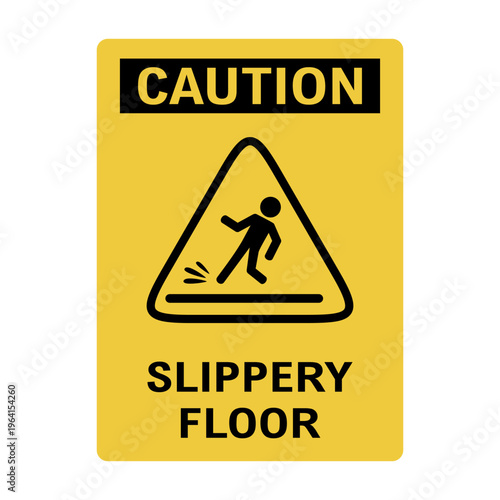 caution wet floor sign