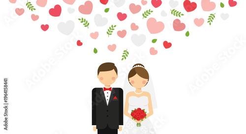 Happy Bride and Groom Celebrating Their Wedding Day 1.