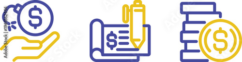 Illustration depicting financial management and savings concepts