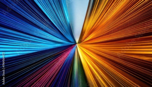 Abstract Burst of Colors - A Dynamic Visual Representation of Energy and Motion.