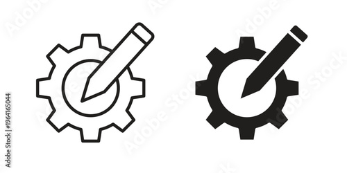 Customization icon collection on white background. Vector icon art.
