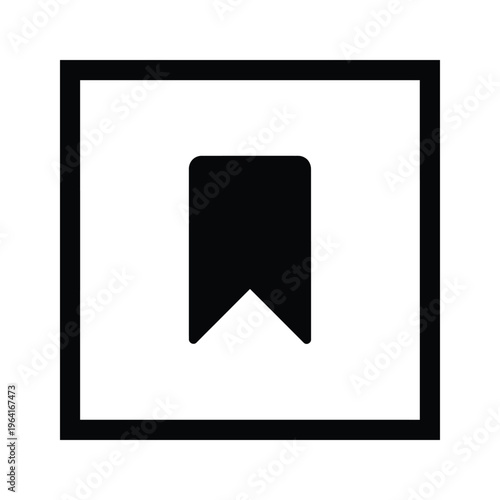 Bookmark Icon Save Feature Commercial Concept
