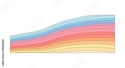 Colorful wavy lines pattern design.