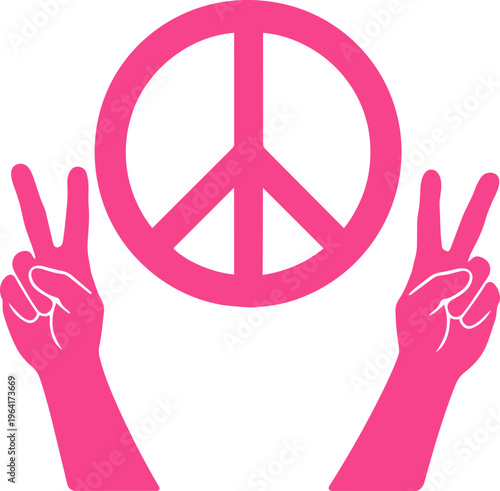 Peace and freedom anti war sign 