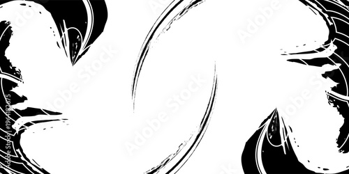 Black tire marks on road, Black rubber tire marks and tread marks, Tire trace track wheels texture and background, Auto tire tread grunge. vector