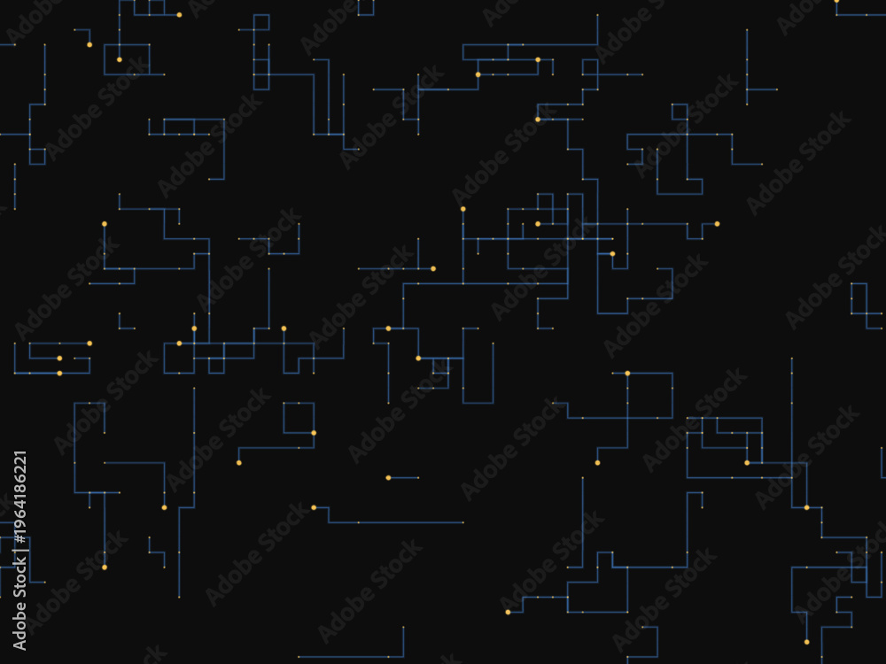 Fototapeta premium Technology Circuit Lines Neon Glow Dark Background Vector