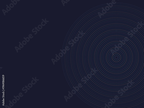 Abstract Concentric Rings Colorful Expanding Circles Design