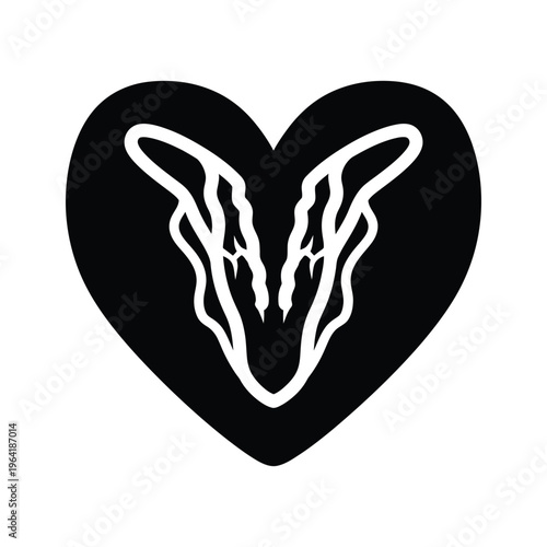 Heart Symbol Vector Abstract Anatomy Medical Commerce