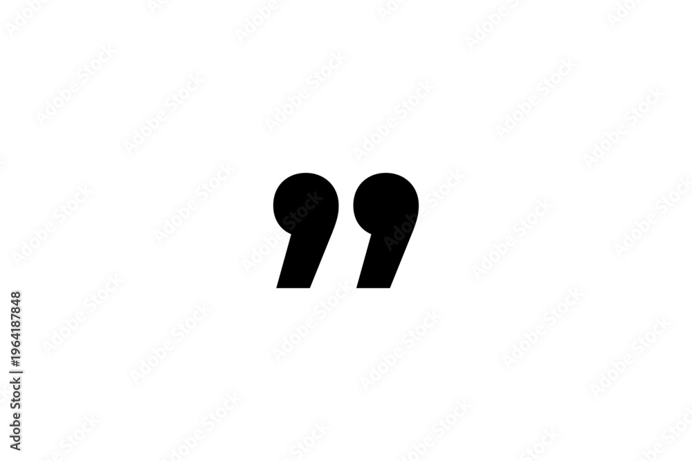 Obraz premium Quotation Marks Icon