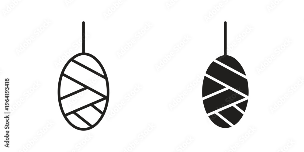 Foto Cocoon icon concept design set. Icon Element For Design