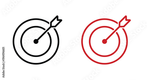 target dartboard concept symbolizing goal achievement and accuracy