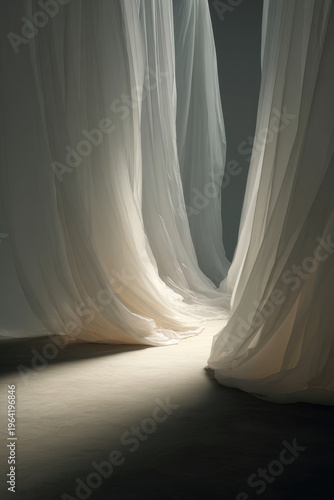 contemporary art exhibition featuring ultrabright sculptures and installations set against clean background