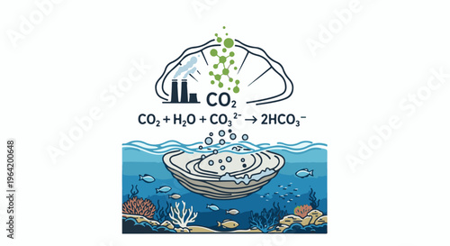 Carbon dioxide's effect on marine life chemical reaction and ocean impact