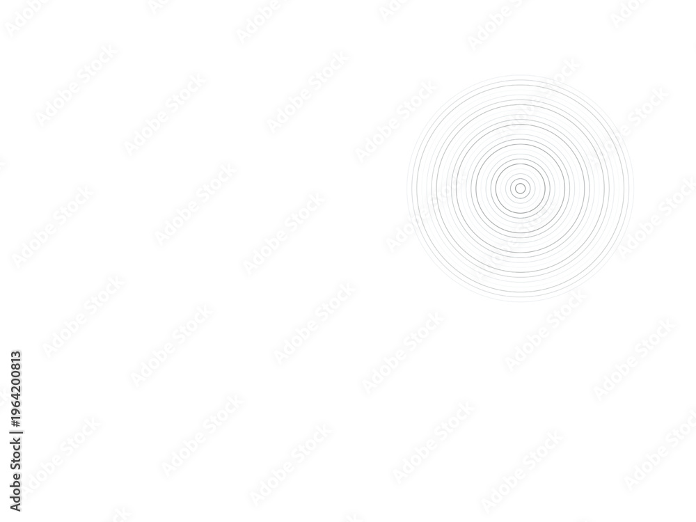 Fototapeta premium Concentric Circles Ripple Pattern Abstract Background Vector