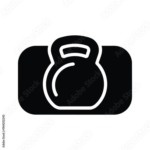 Kettlebell Fitness Icon Exercise Weight