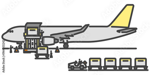貨物機の地上作業とコンテナ搬送 空港グランドハンドリング業務 グラハン