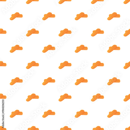 Eclair shapes forming a sweet food dessert pattern for a continuous background