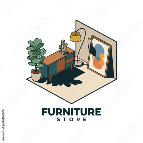 An aesthetically pleasing arrangement showcasing modern furniture pieces in a refined interior, representing a cozy and stylish atmosphere for potential buyers.