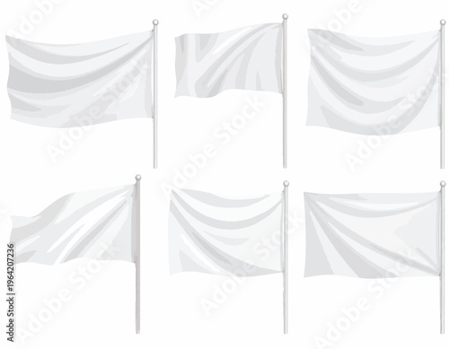 white flags