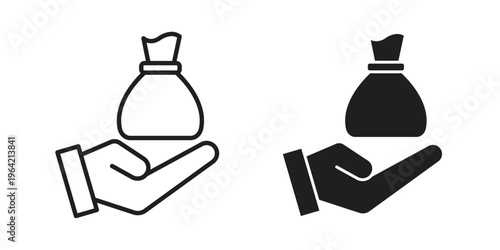 Inheritance law icon silhouette. Editable stroke. Line vector illustration design