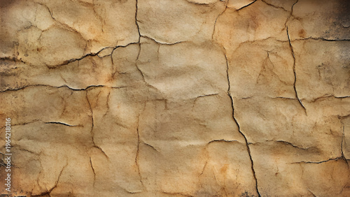 Rustic Grunge Wall Texture in Brown Earthy Tones. Abstract Cracked Surface Background with Rustic Feel
