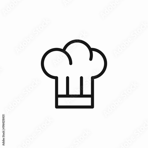 chef hat cooking icon icon sign vector