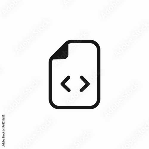 code programming file icon sign vector