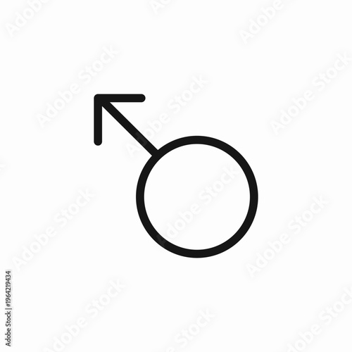 male gender symbol icon sign vector