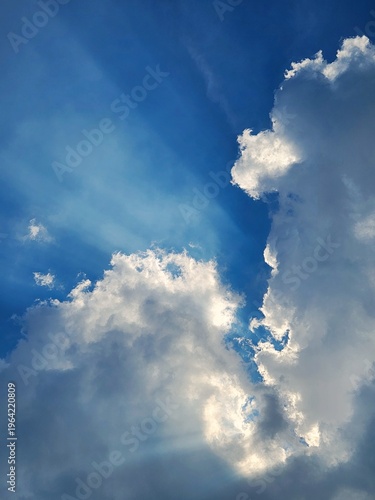 wide blue sky with clouds