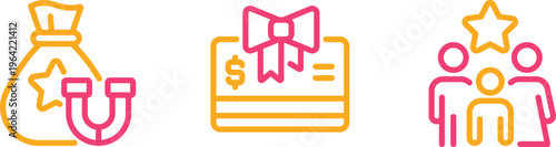 Illustration of financial aid, budgeting, and community support icons