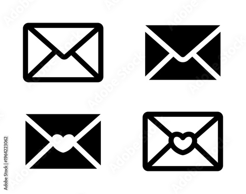 편지 봉투 아이콘 세트