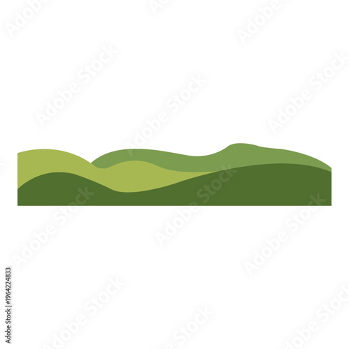 Smooth Rolling Green Terrain with Small Bushes for Environmental Sustainability