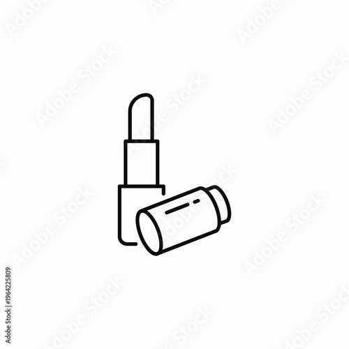 open tube lipstick icon sign vector