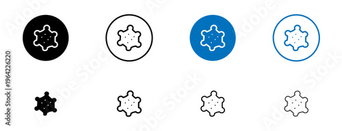 Pigment icons set. vector illustration