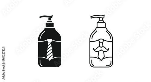 Hand soap and sanitizer bottles Vector
