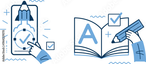 Modern learning and achievement through technology and traditional study methods