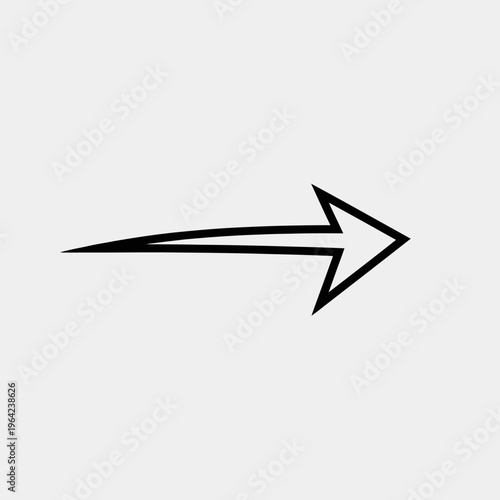 Black Arrow Pointing Right Direction.