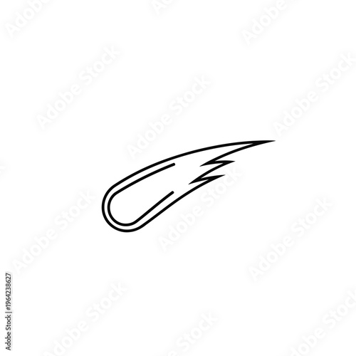 Black and white speed streak symbol.