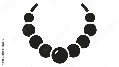 Beaded necklace icon