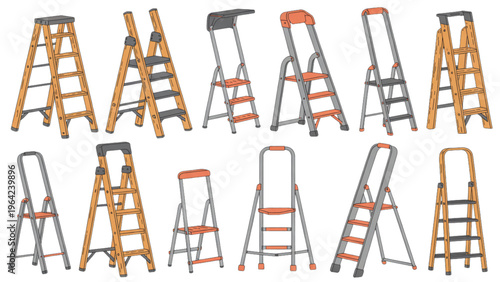 Colorful cartoon reptiles including lizards and geckos in playful poses Vector