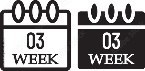 Calendar icon set.1,2,3,4,5, week. calendar planner icons for app, website, ui. Isolated vector illustration. Global time management service app icon. business plan schedule. Calendar vector