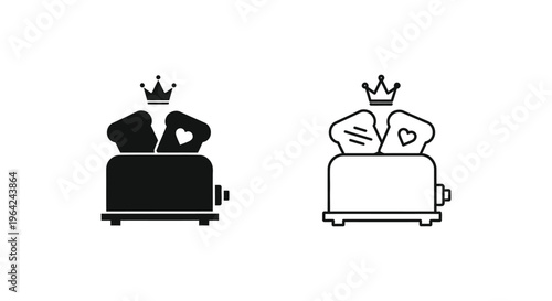 Royal toaster kings Vector