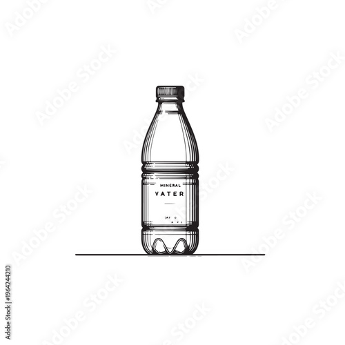 a mineral water bottle