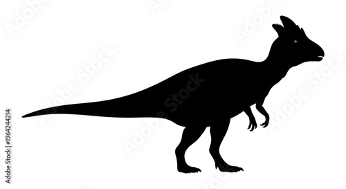 Silhouette of a Dinosaur.