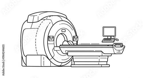 MRI Machine Medical Imaging Device.