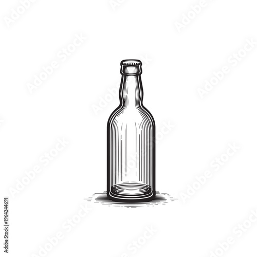 a vintage glass bottle
